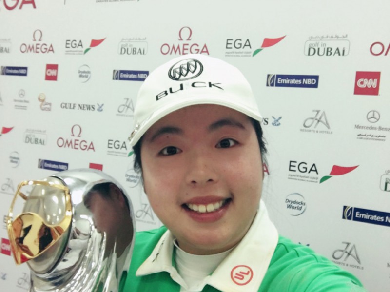 冯珊珊荣膺女子欧巡奖金王成就迪拜三冠王传奇